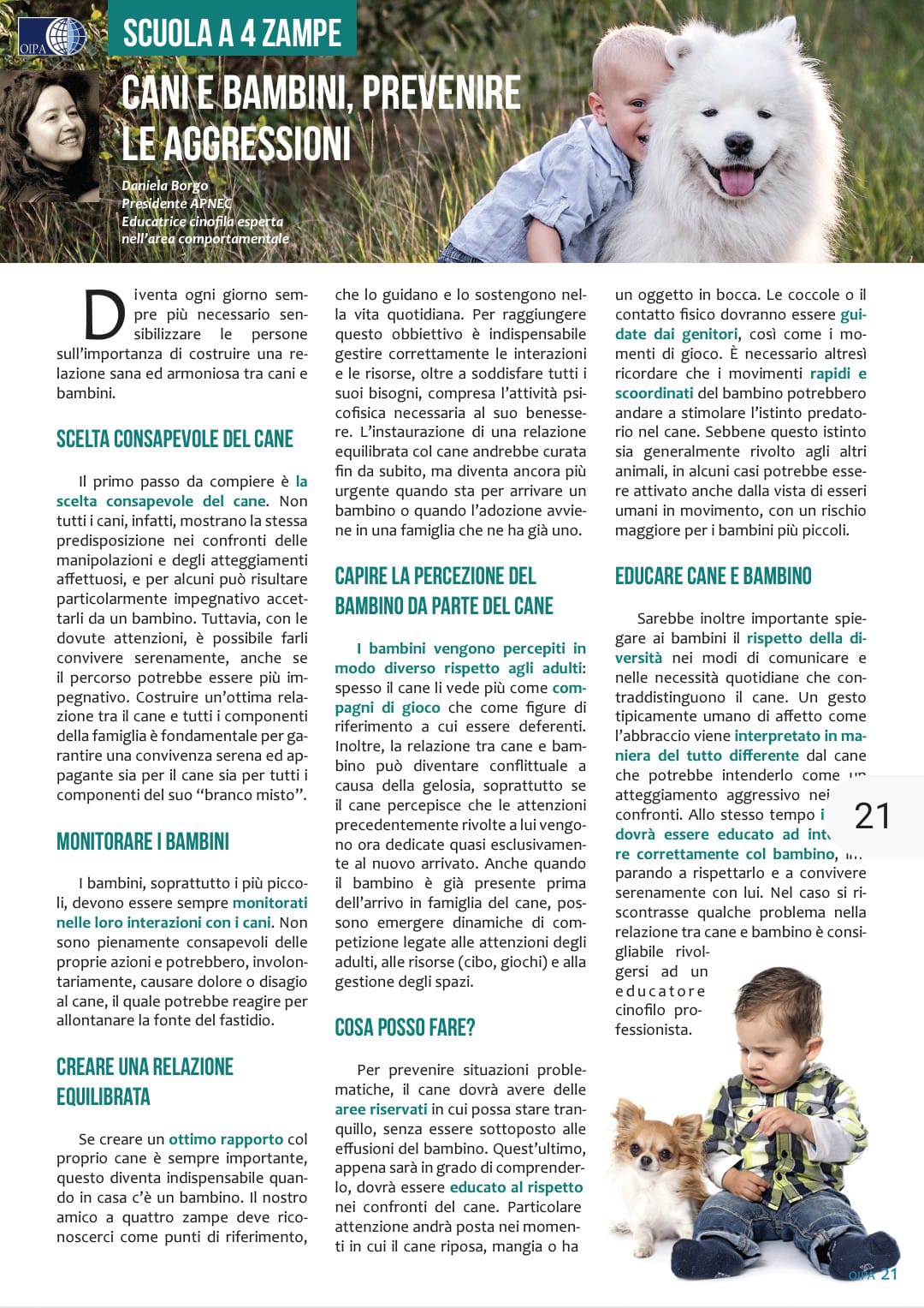articolo su oipa di Daniela Borgo